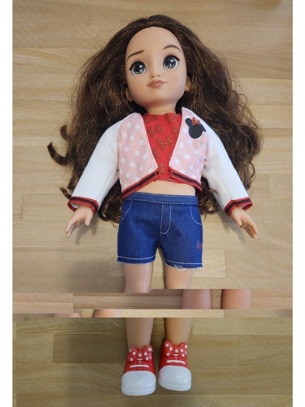 Disney ILY 4 Ever 18" Doll Minnie Inspired Brunette Green Eyes Shoes Clothes